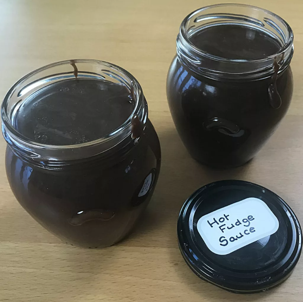 1 Minute, 3 Ingredient, Microwave Hot Fudge Sauce Prepare and Serve